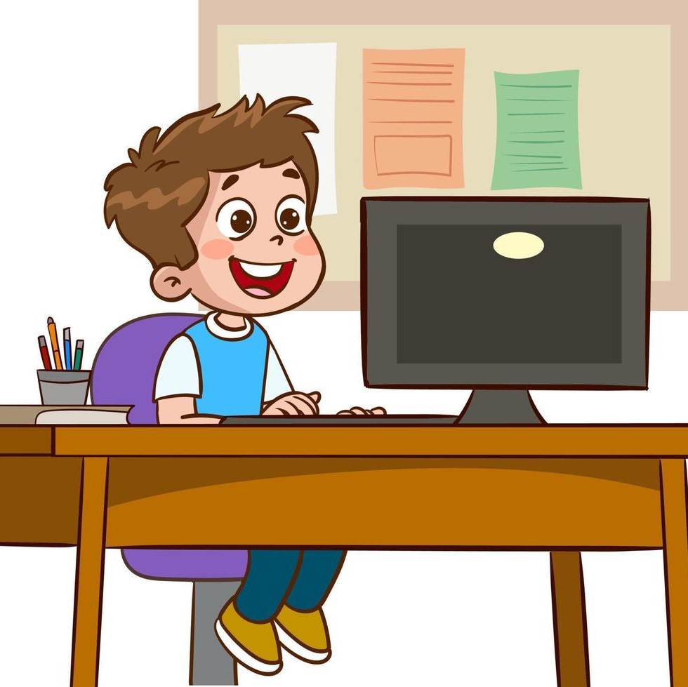 погруженный в учебу мальчик